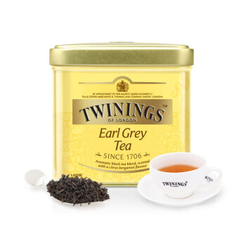 川宁TWININGS英国豪门伯爵红茶100g散茶罐装原装进口办公室休闲下午茶