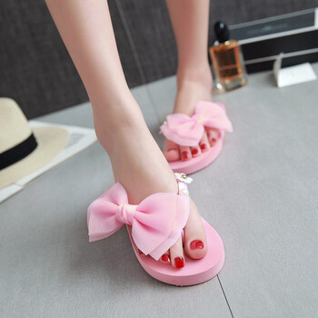 2016夏季新款甜美蝴蝶结女凉鞋凉拖鞋夹趾人