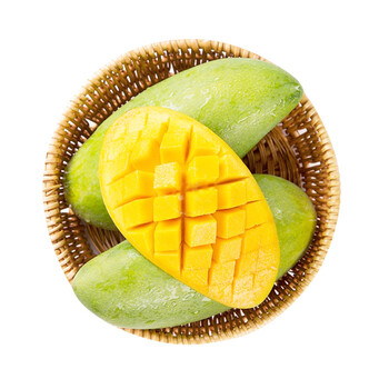 越南进口大青芒果4斤装 青芒果 金煌芒芒果 越