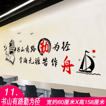 lanqin励志墙贴纸教室班级标语文化墙布置大学生宿舍墙面装饰墙壁纸