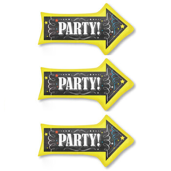 孩派HighParty/生日用品/派对装饰/派对在这里/铝箔气球/个