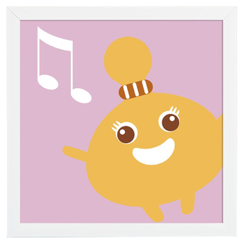 腾彩创意儿童房音乐宝宝卡通装饰画男孩卧室床