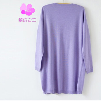 秋冬女装新款毛衣外套<em>女开衫中长款羊绒</em>衫羊毛