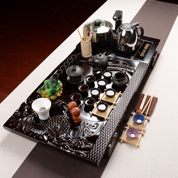 尚帝 紫砂茶具套装 整套茶具特价 功夫实木茶盘