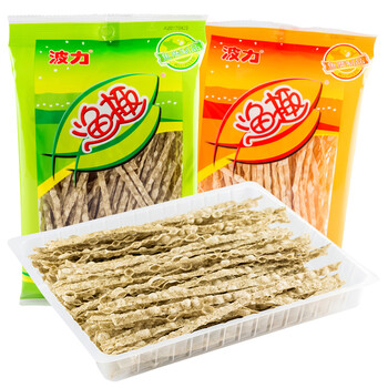 波力渔趣40g海苔味辣味儿童小零食鱼干丝鱼柳丝鱼条小吃原味