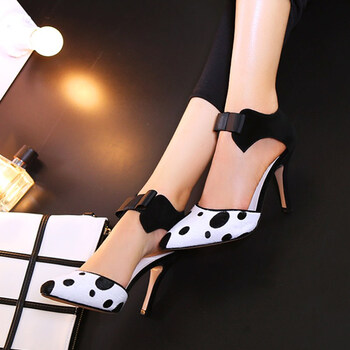 麦基 欧美2016春夏新款高跟鞋细跟酒杯跟尖头