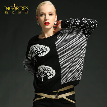 柏拉迪丝2014秋冬新款通勤<em>OL风格</em>长袖羊毛毛