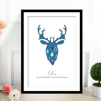 全悦实木照片墙相框 北欧大尺寸卡纸镂空相框