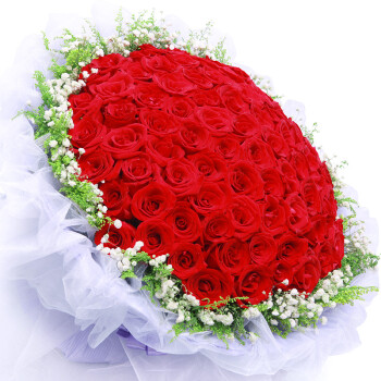 红玫瑰花礼盒鲜花速递同城杭州上海南京金华合