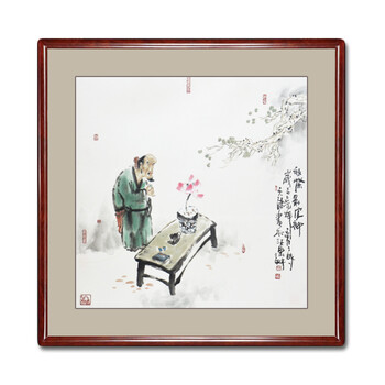 翰澎纯手绘国画牡丹花鸟风景山水客厅玄关书画