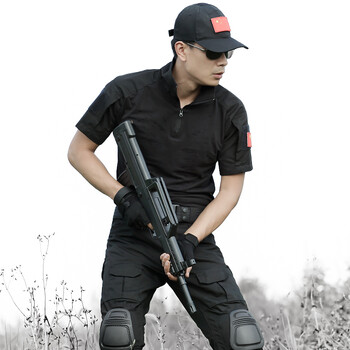 夏季男士户外短袖青蛙服迷彩服作训服套装军迷