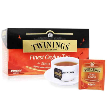 川宁TWININGS 英国进口精品锡兰红茶 茶包袋泡茶斯里兰卡茶叶加奶茶
