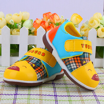 雨茹儿0-1岁男宝宝童鞋春秋学步鞋男童女童牛