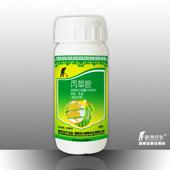 直播田封闭除草剂300克\/升丙草胺100毫升