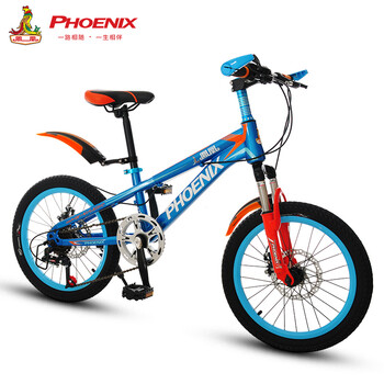 上海凤凰儿童自行车20寸男女学生车6-9-12岁单