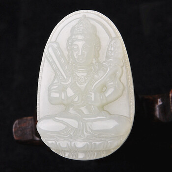琰如玉珠宝 和田玉属牛属虎人本命佛虚空藏菩