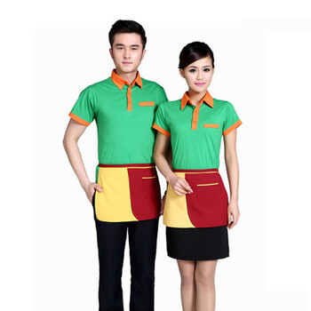 服务生服 男女酒店服务员工作服夏装 男女西餐