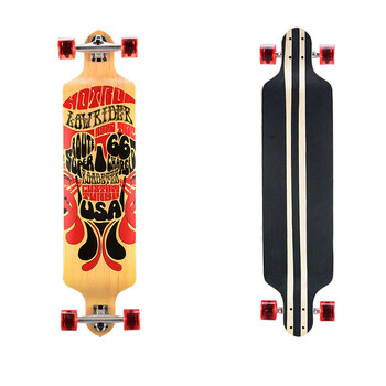 长板滑板 舞板滑板成人代步滑板车 下沉板 四轮