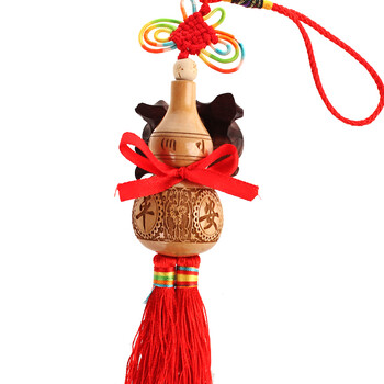 家居装饰品宝葫芦挂饰 天然桃木葫芦挂件小葫