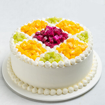 津津悦生日蛋糕预定 圆形水果奶油蛋糕 全国市区同城配送 快至2小时送达 A九宫格 16寸【图片 价格 品牌 报价】-京东
