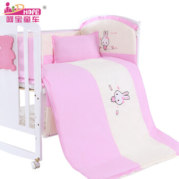 呵宝(hope)婴儿床被子 萌萌兔 120*100