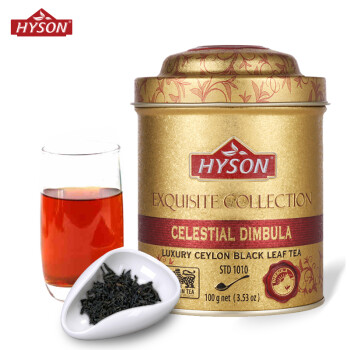 HYSON 斯里兰卡进口红茶 锡兰红茶 英式红茶 金罐系列 100g茶叶 汀布拉产地红茶
