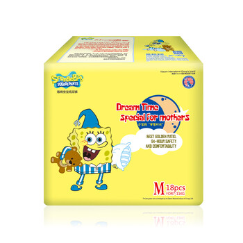 海绵宝宝纸尿裤 黄金配比系列 M(18片) 7-11Kg