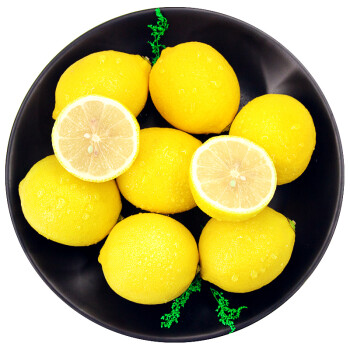 四川安岳黄柠檬4颗 一级中果 单果约90-110g 新鲜水果
