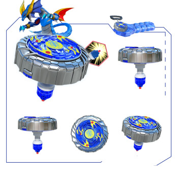 灵动创想魔幻陀螺2男孩玩具儿童对战碰触发亮