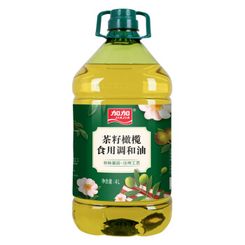 加加 非转基因茶籽橄榄食用调和油4L