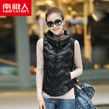 <em>南极人</em>羽绒服<em>马甲女</em>短款2014<em>秋冬</em>款修身女装