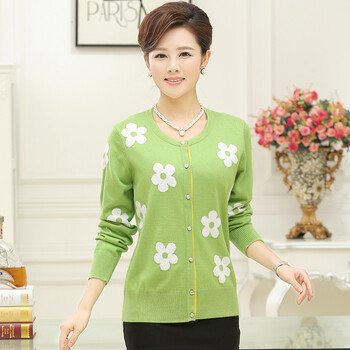 妃兔2014新款秋装<em>圆领开衫</em>针织衫宽松<em>打底衫</em>