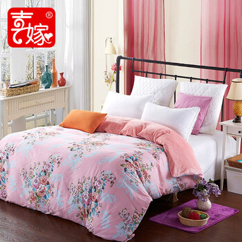 喜嫁(XiJia)法莱绒单件被套 法兰绒珊瑚绒保暖