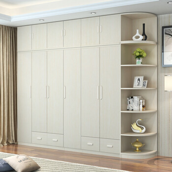 木月家具 拉门组合衣柜 整体大衣柜 卧室衣橱 简