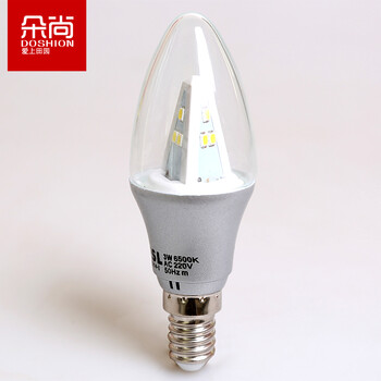 芊朵尚 LED灯泡光源 E27超炫白色外壳3W暖光