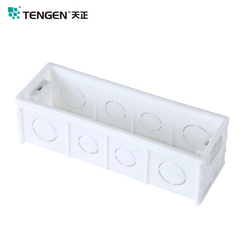 天正电气 PVC195型 四位暗盒 安装开关插座接