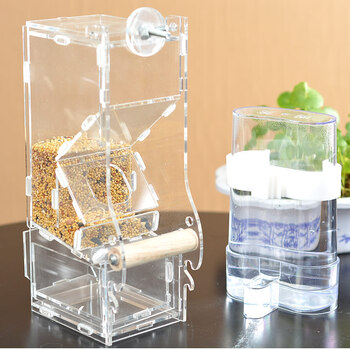 闽笼 防撒鸟类自动喂食器 第五代防甩食盒 适用