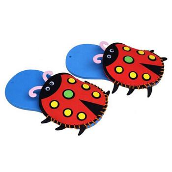 手工制作拖鞋凉鞋手工缝制粘贴画立体贴画玩具