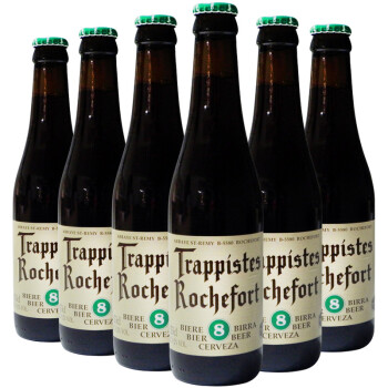 罗斯福（Rochefort） 8号啤酒 修道士精酿 啤酒 330ml*6瓶 整箱装 比利时原瓶进口