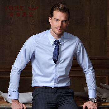 Virtue 富绅 骑兵斜法式衬衫送袖扣服饰鞋包类商品-全利兔-实时优惠快报