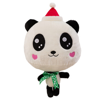 卡奈哲圣诞熊猫毛绒玩具公仔萌熊猫布娃娃玩偶