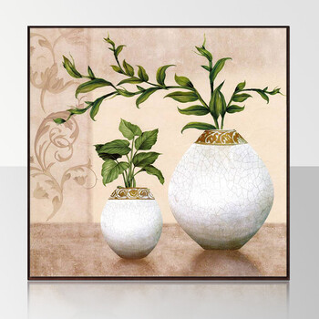 格丽实木装饰画 现代客厅壁画沙发背景墙三联