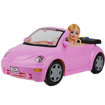 文艺 会讲故事的大众甲壳虫敞篷汽车模型女孩