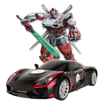 美致 遥控车 变形汽车玩具车儿童男孩礼物可充