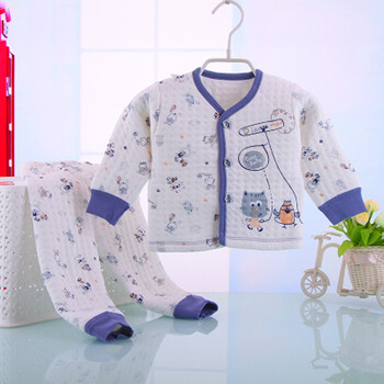 0-1岁男女宝宝春秋冬季新生婴儿内衣套装纯棉