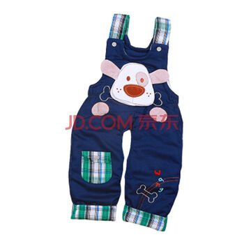 0-1-2岁女宝宝背带裤秋冬装5个月婴儿6开裆棉