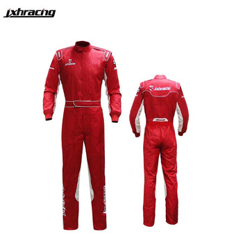 jxhracing秋冬款专业汽车赛车服卡丁车服连体服