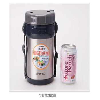 
                                                            泰福高（TAFUCO） 不锈钢保温饭盒真空不锈钢保温桶饭盒分隔饭桶成人3三层2学生便当盒 T-0047桃红色                
