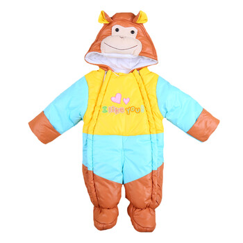 0-18个月男女宝宝冬季加厚棉衣 包脚棉服 初生