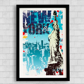 贝占风格 城市纪念章 有框画装饰画现代简约咖